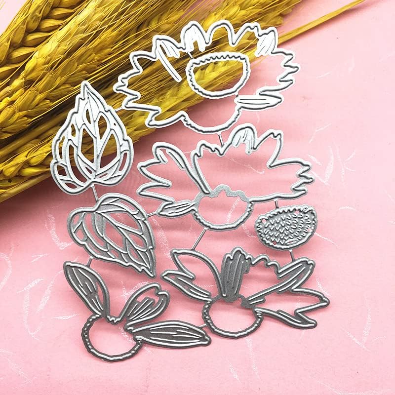 Lapoo 3D Backgrounds Frame Metal Cutting Die for Scrapbooking, New Cutting Dies DIY Album Card Making Decor Paper Craft Metal Die Cuts Party Wedding Decorations (Sunflower 4.3 x 3.5 in) - Image 4